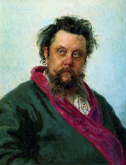 Ilya Repin Composer Modest Mussorgsky Germany oil painting art